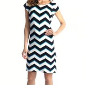 Madison Leigh Chevron Striped Knit Dress. Professional,  Career